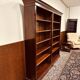 Bibliothèque classique en acajou anglais