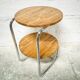Double chrome harness wood tray