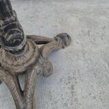 Pedestal table for restaurant bistro with lion paws and marble