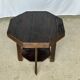 Table d'appoint octogonale piètement quadripode à entretoise de style moderniste
