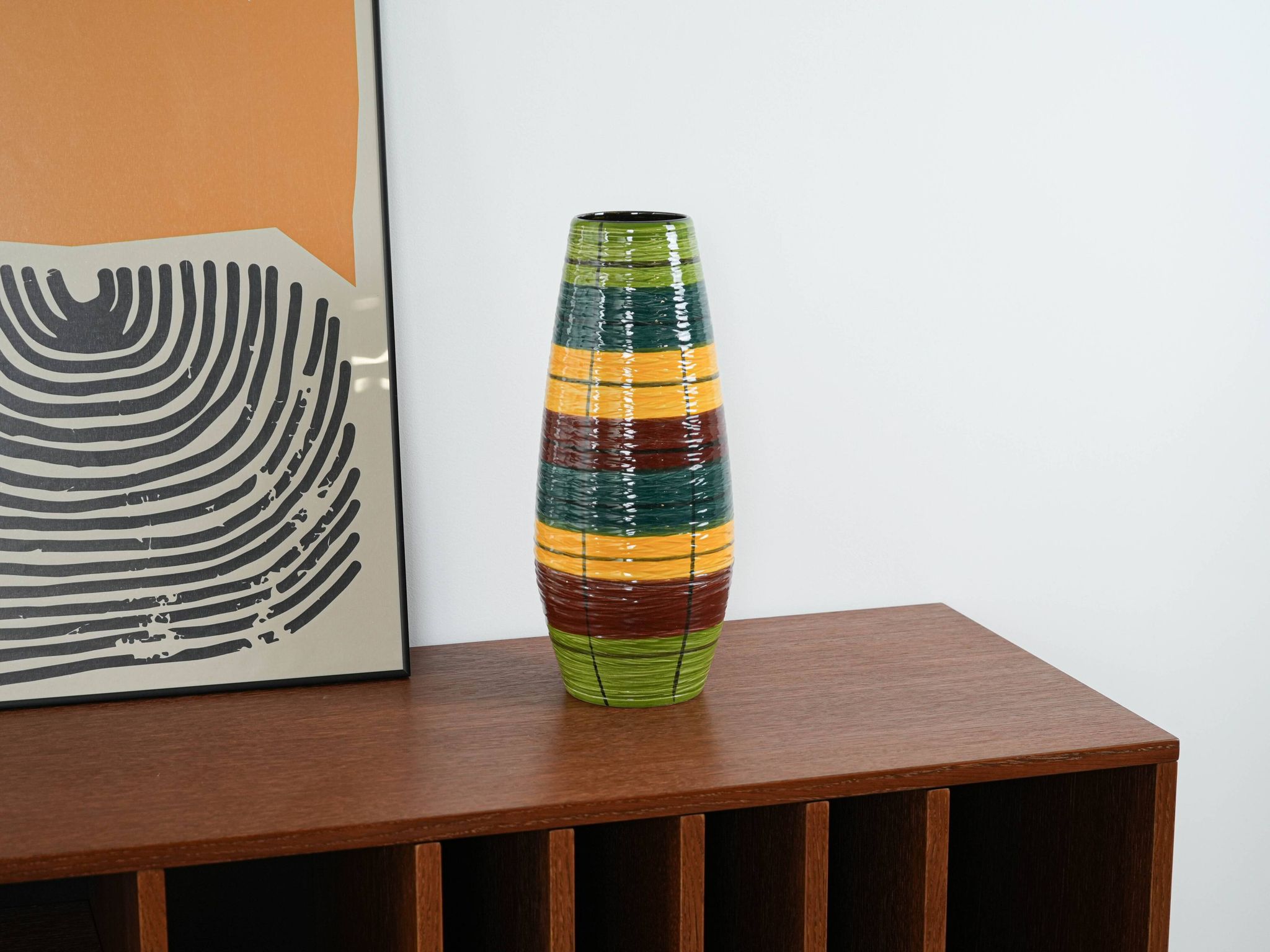 Vase en céramique, Allemagne de l'Ouest années 1960