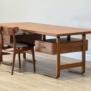 Jørgen Clausen for Brande Møbelfabrik – Large Danish Executive Desk, 1950s