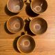 Ensemble de 5 tasses en grès vintage