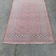 Persian wool rug in burgundy red diamonds 135x200cm
