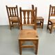 Série de 4 chaises en pin, années 70