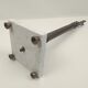Decorative brass scale with marble base 52 cm