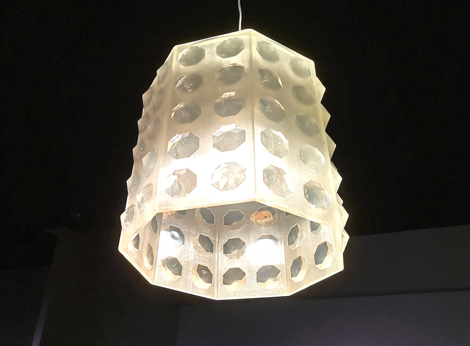 Translucent acrylic hanging lamp