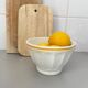 Antique faceted earthenware bowl
