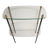 Vintage display 1950 / 1960, side table / sofa end, glass shelves