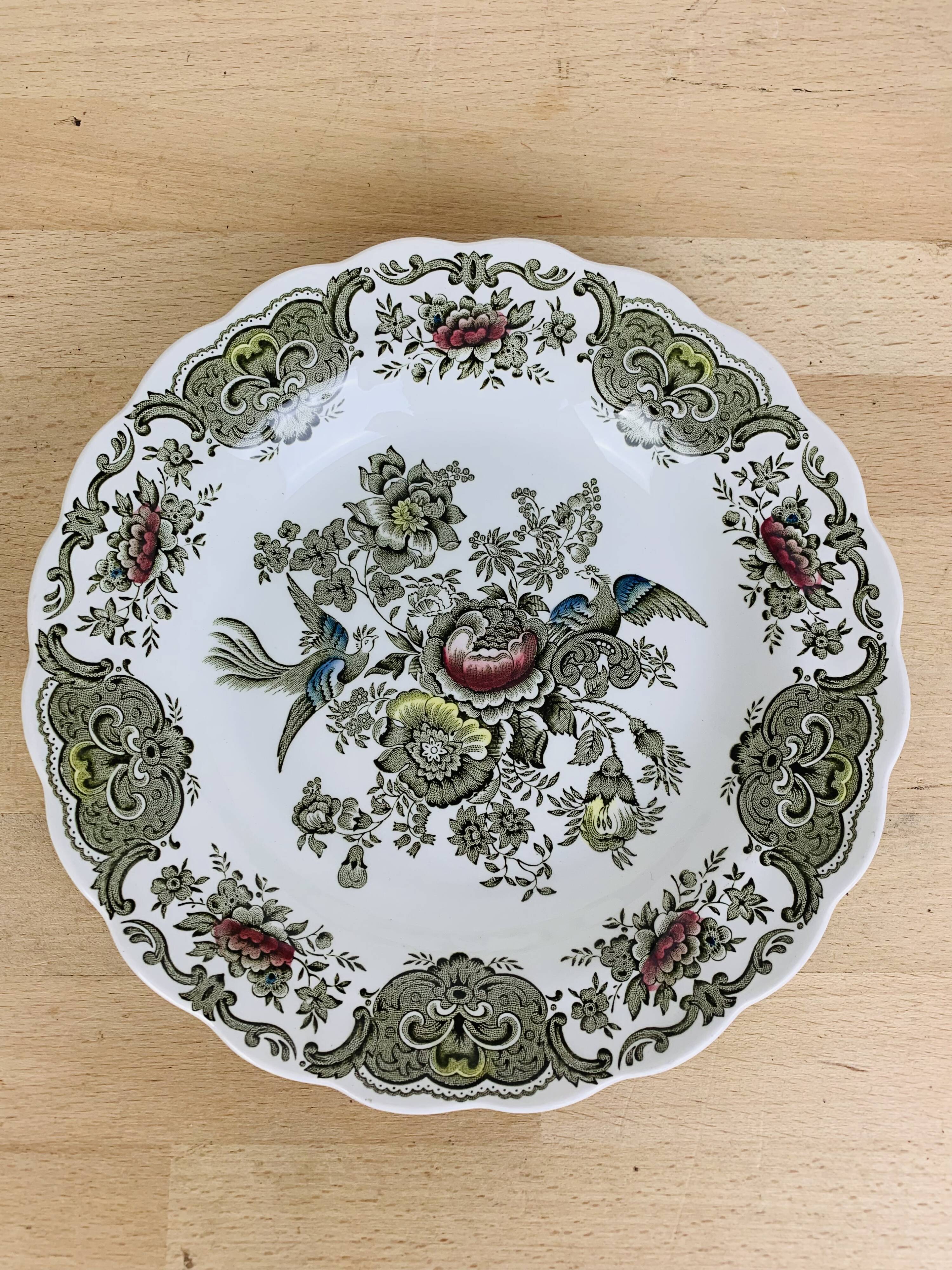 6 assiettes creuses Windsor par Ridgway Staffordshire