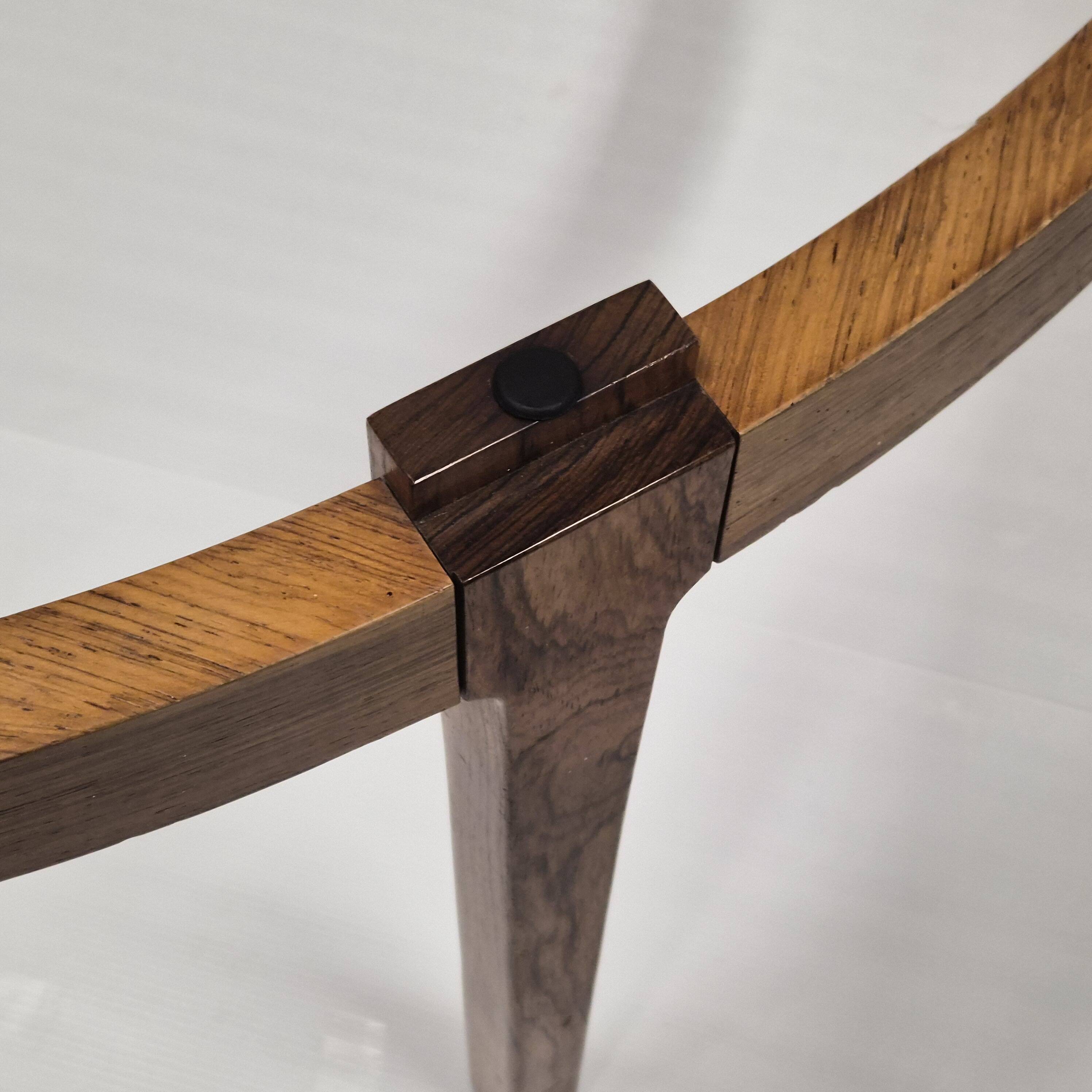 Scandinavian coffee table, 110cm diameter, circa 1960