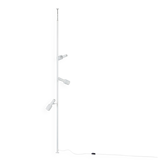 Lampe sur pied télescopique blanche modèle 642 par Hala, années 1970.