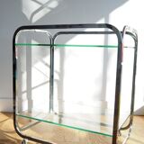 Desserte verre & chrome