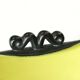 Black and yellow ceramic trinket bowl, 60s