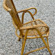 Original vintage rattan armchair