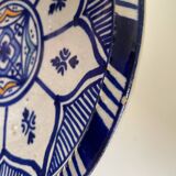 Cobalt blue Moroccan plate