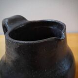 Yves Mohy, pyrite stoneware pitcher, La Borne, France, 1950s