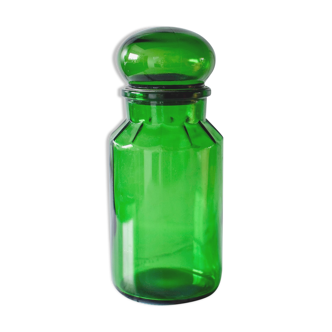 Maxwell green glass jar