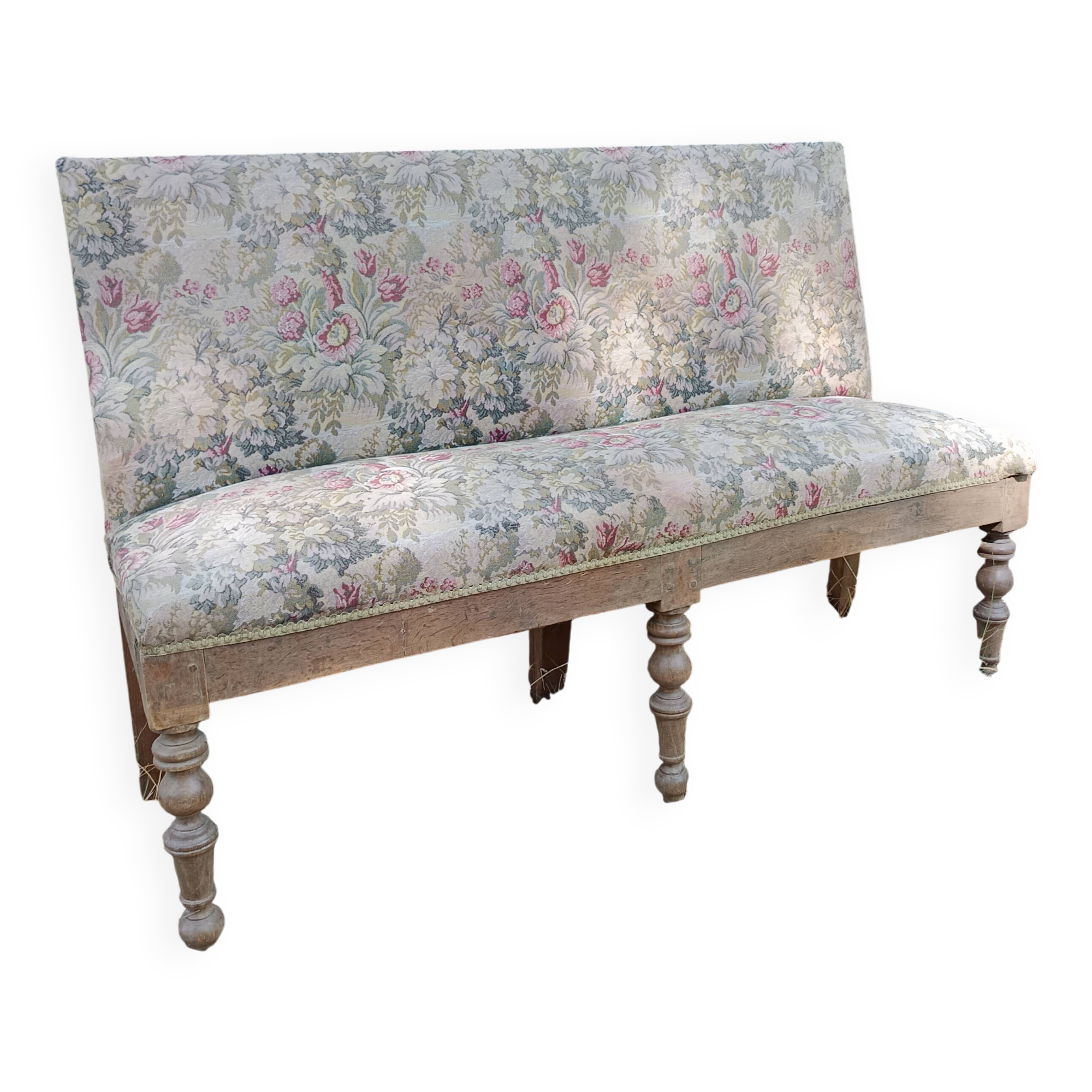 19th century Louis XIII style hallway bench