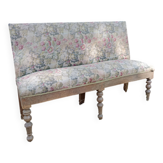 banquette de couloir style Louis XIII époque XIXème