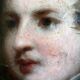 HSP painting "Romantic portrait" young man two-sided 19th century