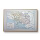 Printed in 1889, the Morbihan, old map.