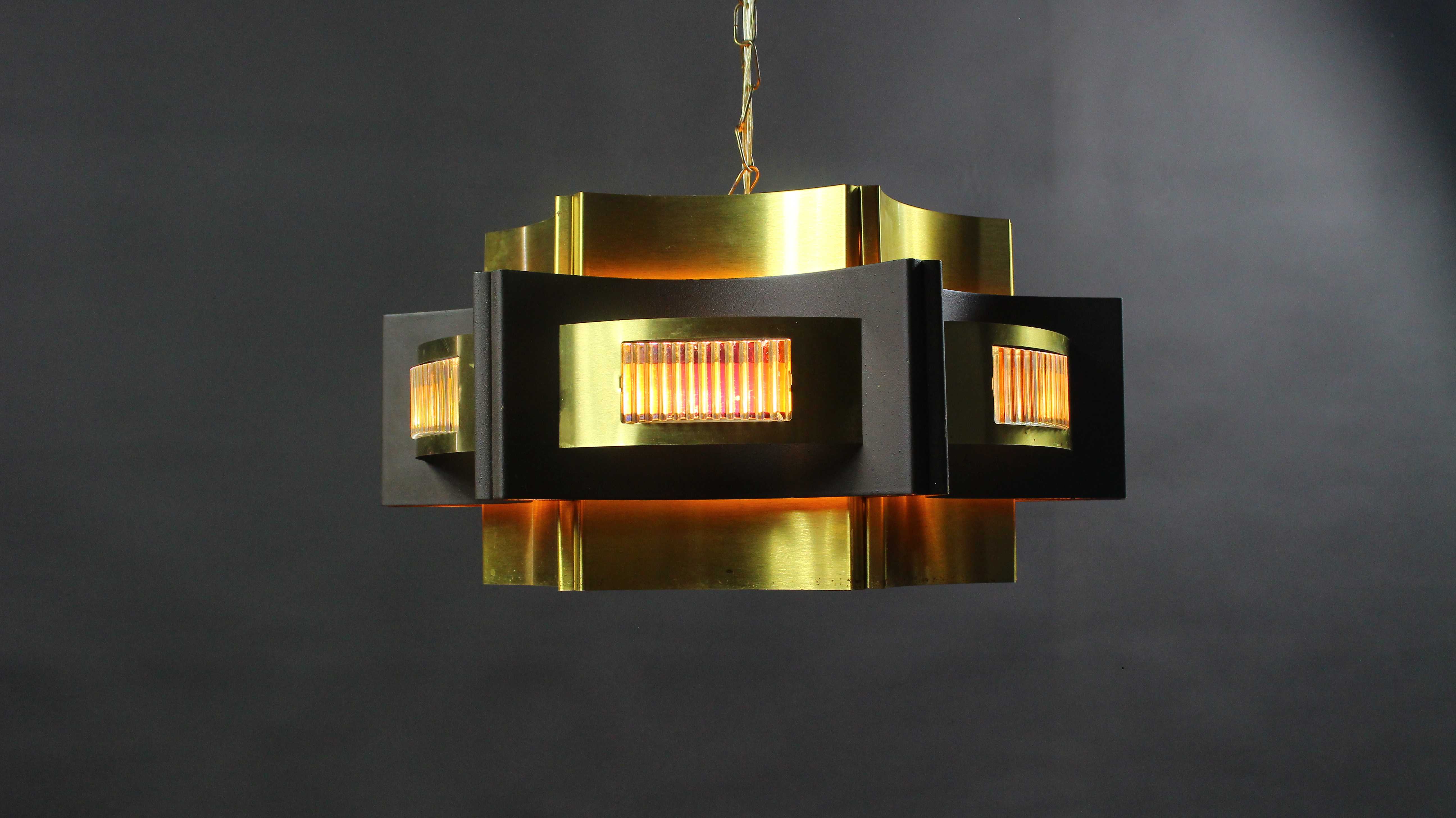 Danish pendant lamp of Werner Schou  1970s