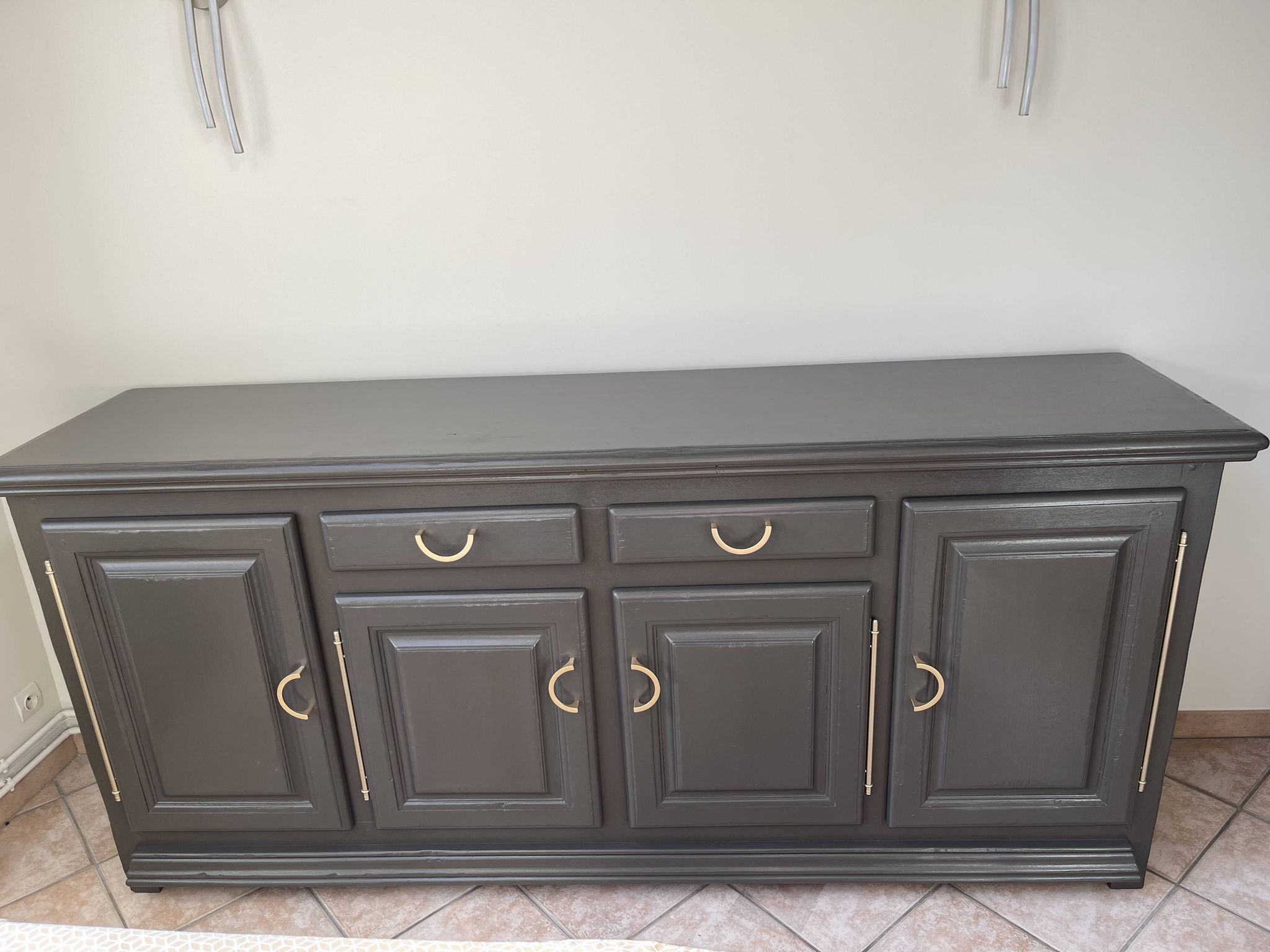 Vintage oak buffet refurbished