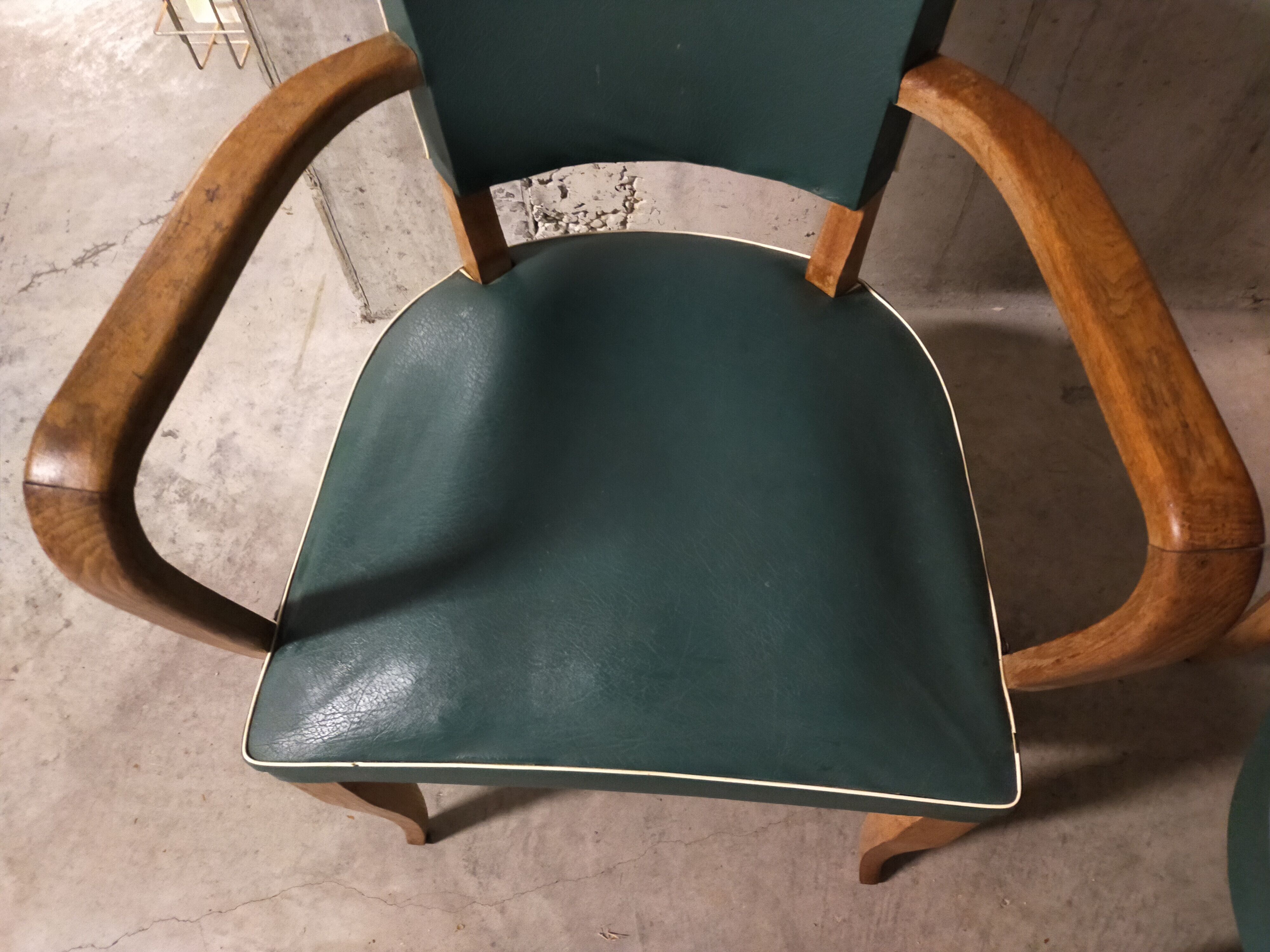 Pair of 50s bridge armchairs