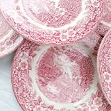 12 English dessert plates