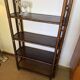Large vintage rattan shelf/bookcase