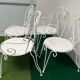 Garden furniture wrought iron year 50-60