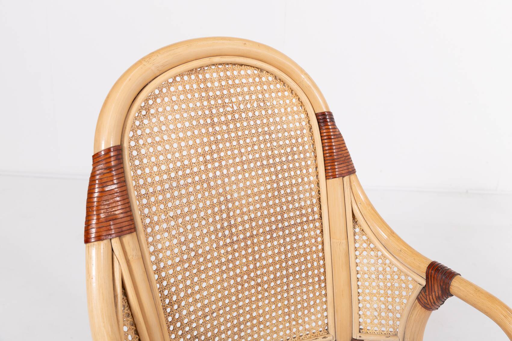 Set of 2 Vintage 1970’s Rattan-Bamboo indoor/outdoor chairs