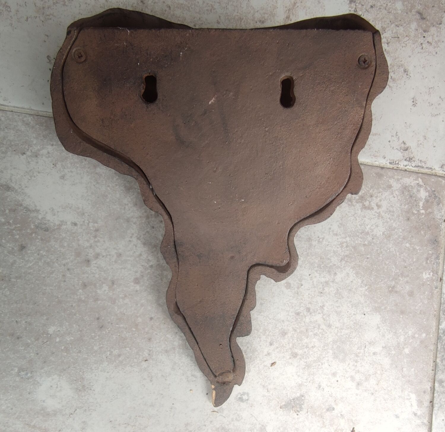 Old large bronze wall ornament Art Nouveau style