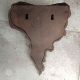Ancien grand ornement mural en bronze style Art nouveau