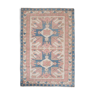 Large Vintage Turkish Oushak Rug 1970s 206 X 295 cm