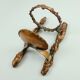 Heavy wall candle holder solid copper 1960s dramatic brutalist style