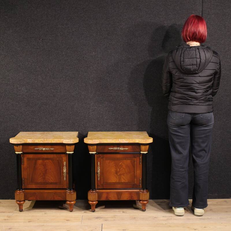 Pair of 20th-century Italian bedside tables