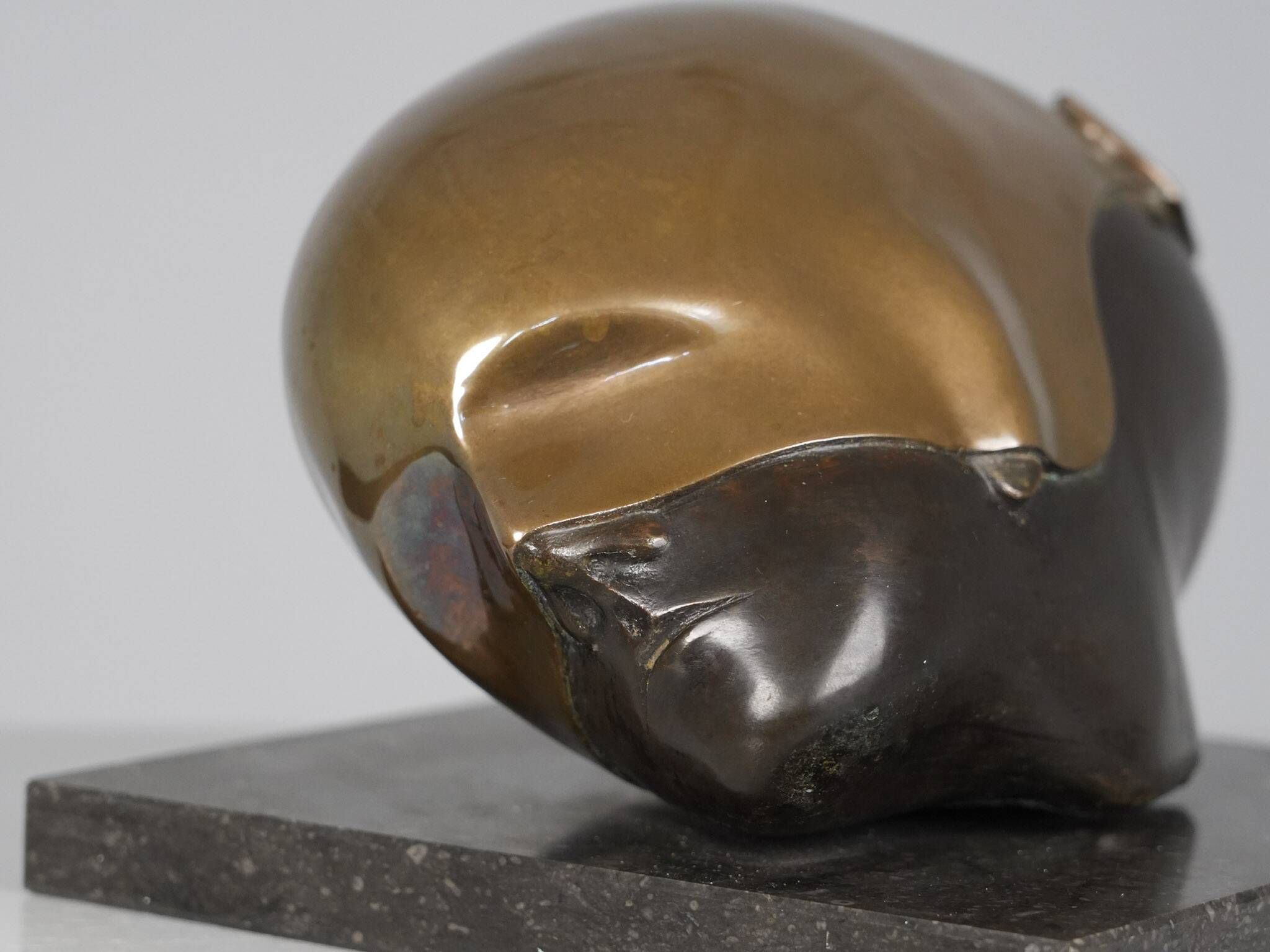 Intriguing bronze sculpture by Jos van Vreeswijk, Netherlands, 20th century