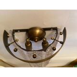 Hammered strips “listelli” murano glass belt wall sconces