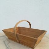 Wooden picking basket