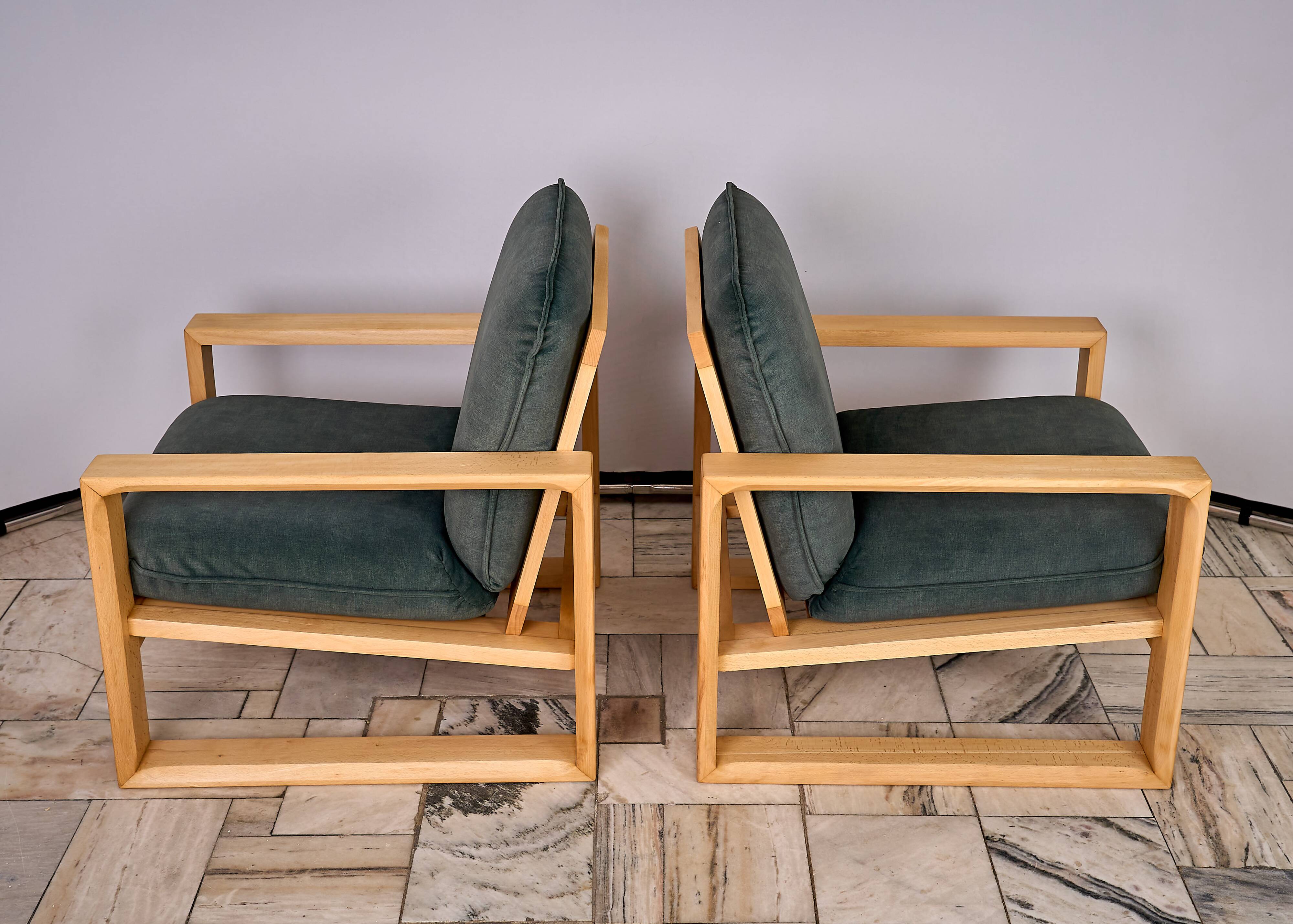 Une paire de fauteuils vintage de Miroslav Navratil, Tchécoslovaquie 1980.