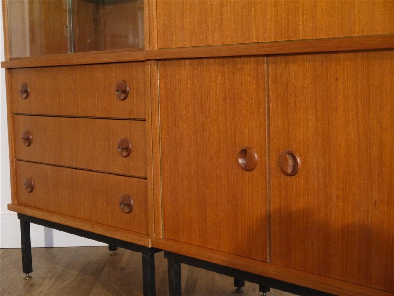 Pair of vintage teak sideboards 1960