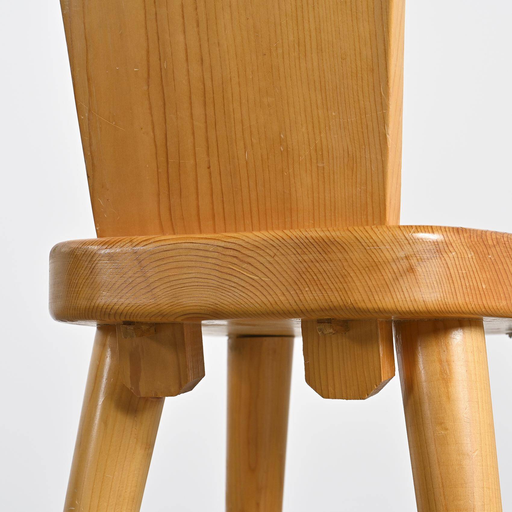 High-back chair by Christian Durupt, Méribel 1960