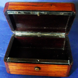 Small old box in marquetry and rosewood XIX eme
