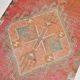 3x11 Reddish Coral Tones Vintage Runner Rug, Handwoven Runner Rug,91x346Cm