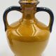 Duo de Vases Vintage Coulobres en Céramique Ocre