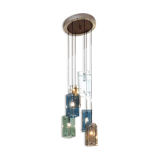 Murano Glass Ceiling Lamp, Italy 1970s