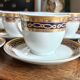 12 tasses à café en porcelaine style Empire