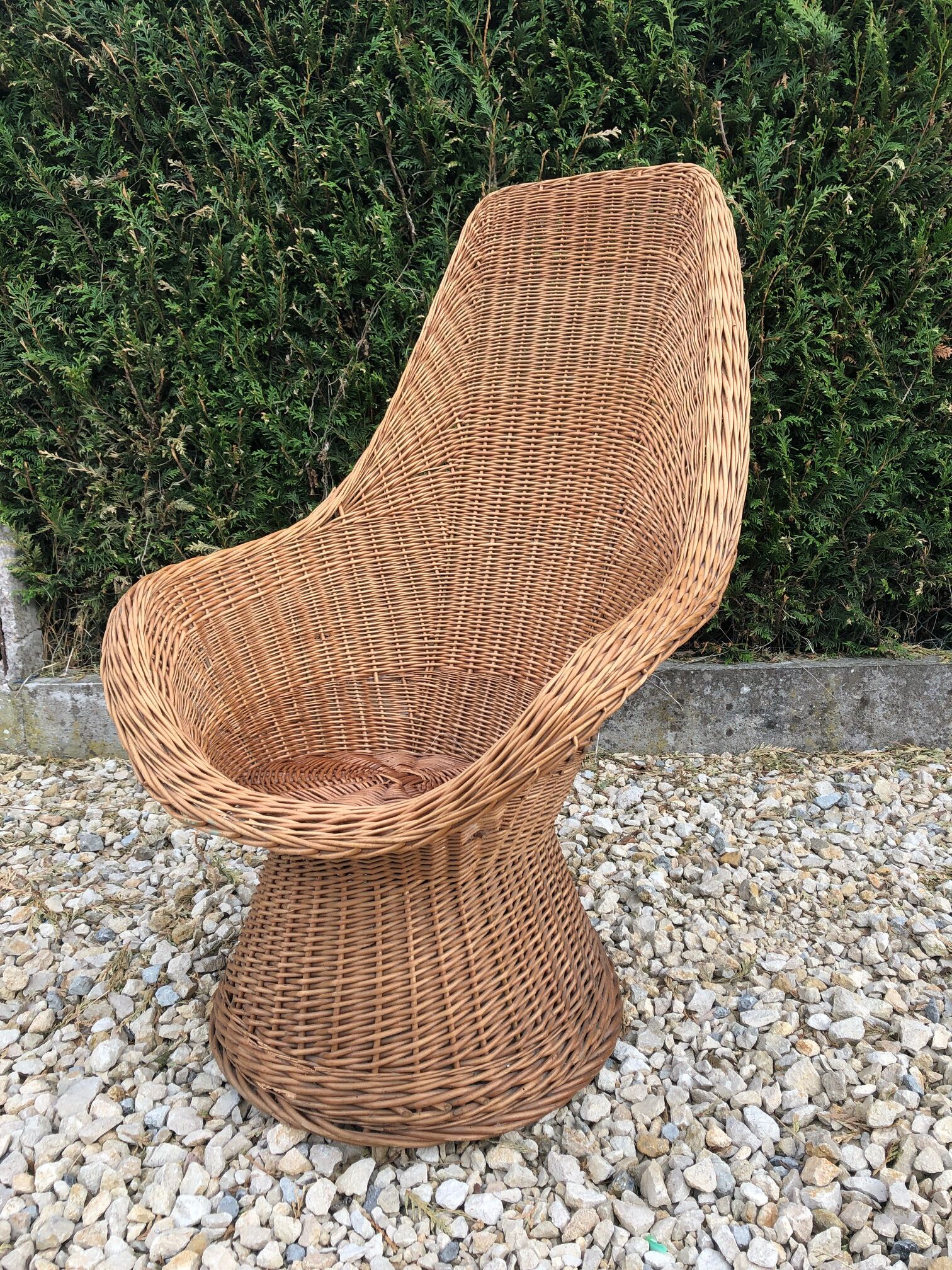 Wicker armchair from the 70s